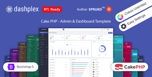 Dashplex - Bootstrap Admin Dashboard CakePHP Template - Admin Templates Site Templates