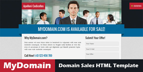MyDomain - Domain for sale HTML5 template - Miscellaneous Specialty Pages