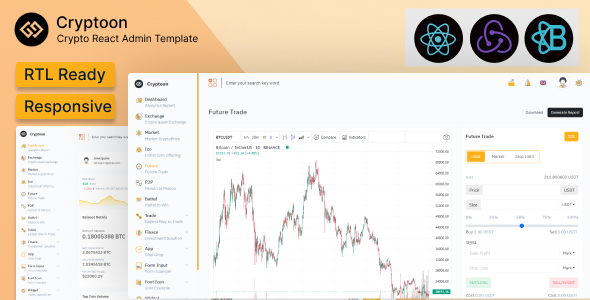 Cryptoon - Crypto React Admin Template - Admin Templates Site Templates