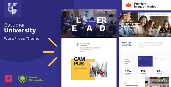 Estudiar - Üniversite Okulu WordPress Teması - Eğitim WordPress