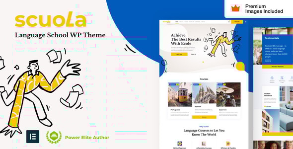 Scuola - Language School WordPress Theme - Education WordPress