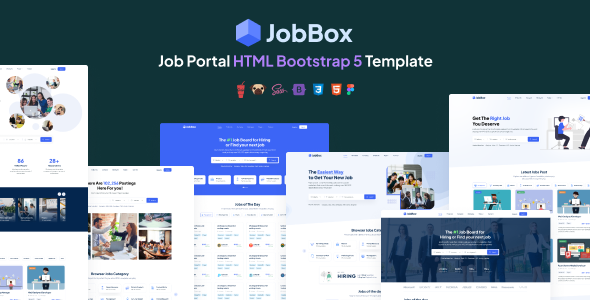 JobBox - Job Portal + Admin HTML Bootstrap 5 Template - Site Templates