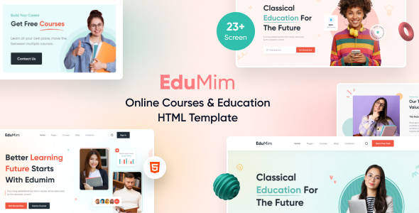 Edumim – Tailwind CSS Education HTML Template - Business Corporate