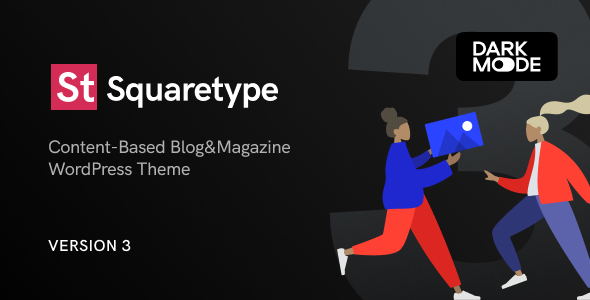 Squaretype - Modern Blog WordPress Theme - Personal Blog / Magazine