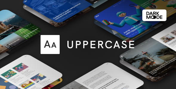 Uppercase - WordPress Blog Theme with Dark Mode - Personal Blog / Magazine