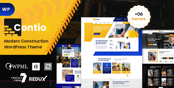 Contio - Construction WordPress Theme - Business Corporate