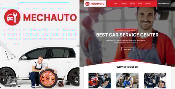 Mechauto - Car Repairing HTML Template - Site Templates