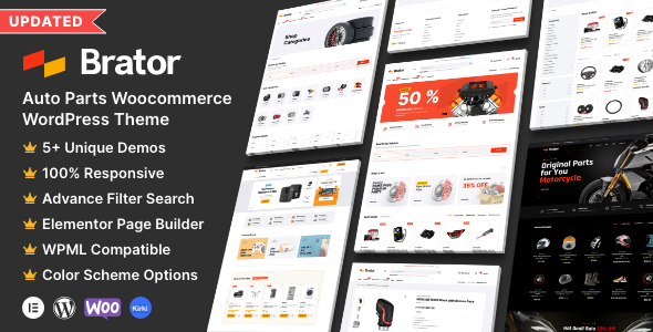 Brator - Auto Parts WooCommerce WordPress Theme - WooCommerce eCommerce