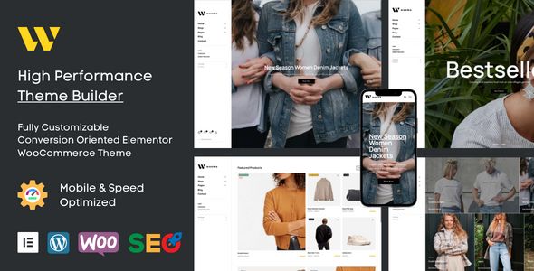 Wooma - Fashion Shop Ecommerce Elementor Theme - WooCommerce eCommerce