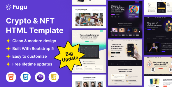 Fugu - NFT & Crypto Html Template - Software Technology