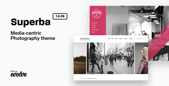 Superba: Media-centric Photography WordPress Theme - Photography Creative