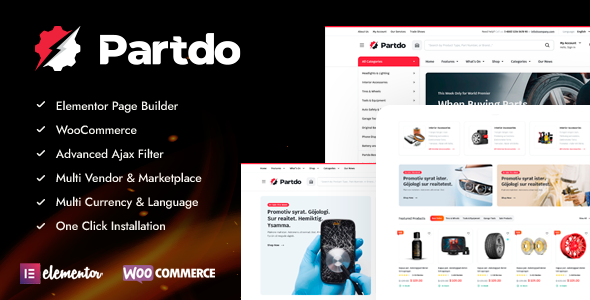 Partdo - Auto Parts and Tools Shop WooCommerce Theme - WooCommerce eCommerce