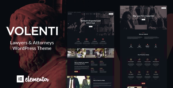 Volenti - Lawyer Attorney WordPress Theme - Business Corporate