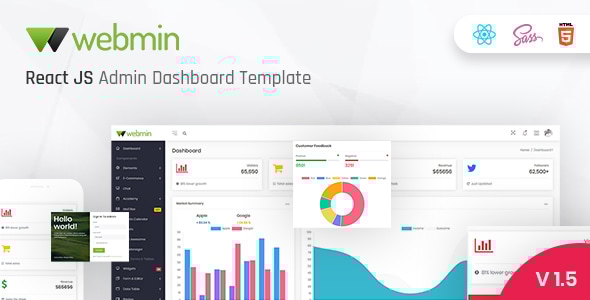 Webmin - React JS Admin Dashboard Template - Admin Templates Site Templates