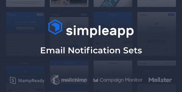 SimpleApp - Email Notification Sets - Newsletters Email Templates