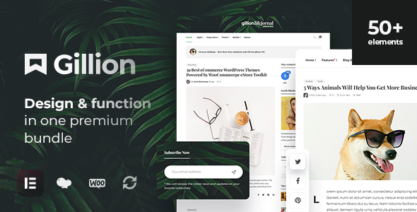 Gillion | Multi-Concept Blog/Magazine & Shop WordPress AMP Theme - News / Editorial Blog / Magazine