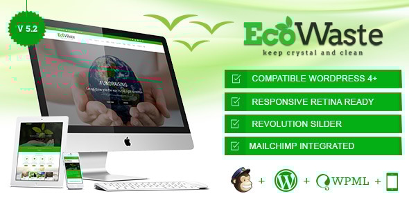 EcoWaste - Environmental WordPress Theme - Environmental Nonprofit
