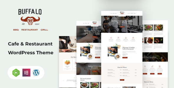 Buffalo - Cafe & Restaurant WordPress Theme - Restaurants & Cafes Entertainment