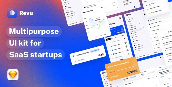 Revu - Multipurpose UI kit for SaaS Startups - Business Corporate