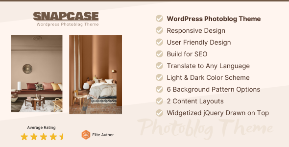 Snapcase - Responsive WordPress Photoblog Theme - Photography Creative