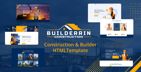 Builderrin - Construction HTML Template - Business Corporate
