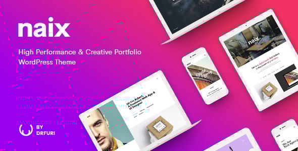 Naix - Creative & High Performance Portfolio WordPress Theme - Portfolio Creative