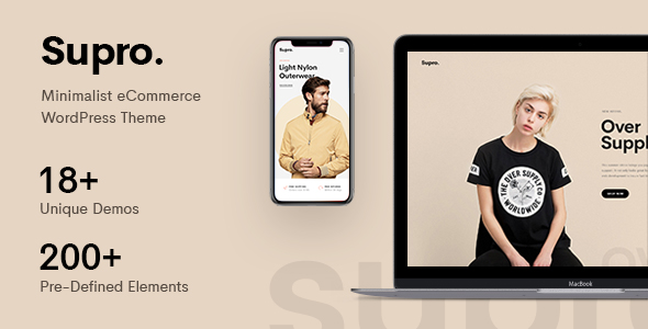 Supro - Minimalist AJAX WooCommerce WordPress Theme - WooCommerce eCommerce