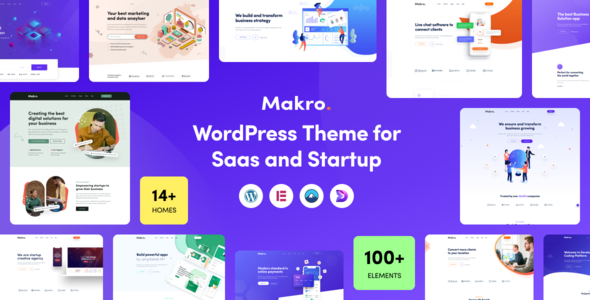 Makro - WordPress Theme For Saas & Startup - Technology WordPress