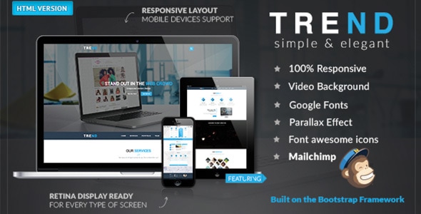 TREND – Multi-Purpose HTML Template - Corporate Site Templates