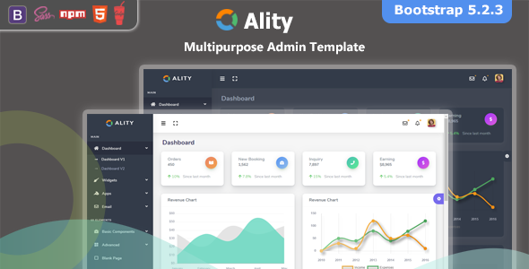Ality - Bootstrap 5 Admin Dashboard Template & UI Kit - Admin Templates Site Templates