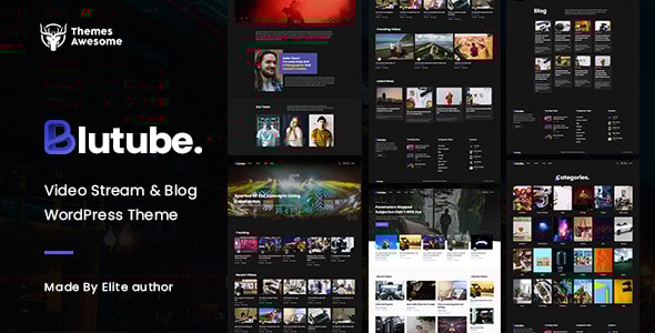 Blutube | Video Stream & Blog WordPress Theme - Entertainment WordPress