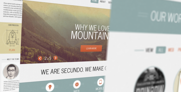 Secundo Site HTML Template - Portfolio Creative