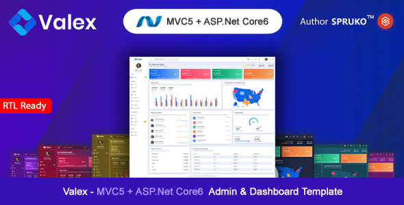 Valex – ASP.Net Core & MVC Admin & Dashboard Template - Admin Templates Site Templates