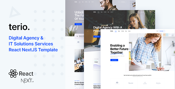 Terio - IT Company & Technology React NextJS Template - Business Corporate Terio - IT Company & Technology React NextJS Template - Business Corporate