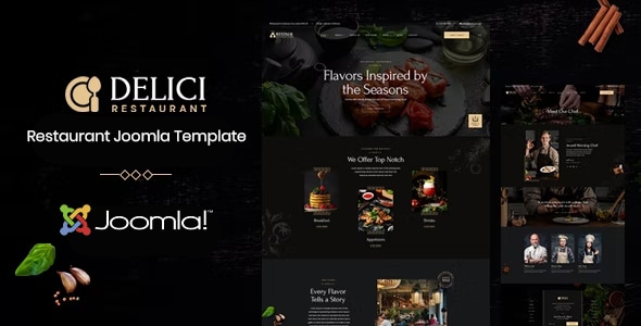 DELICI - Restaurant Joomla 5 Template - Restaurants & Cafes Entertainment
