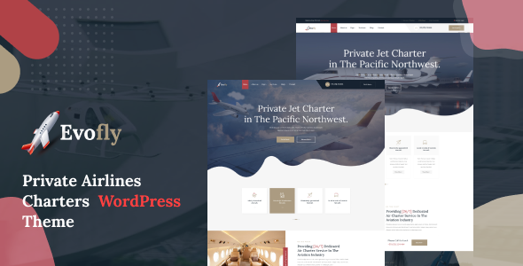 Evofly - Private Airline Charter WordPress Theme - Business Corporate