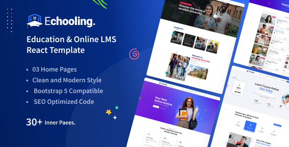 Echooling - Education React Template - Business Corporate