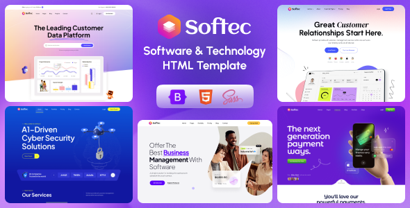 Softec - Software & Technology HTML Template - Software Technology