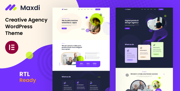 Maxdi - Creative Agency WordPress Theme - Business Corporate