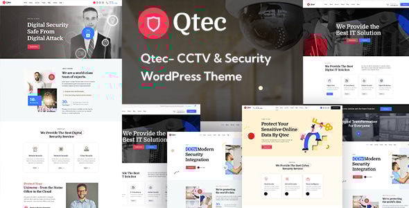 Qtec - CCTV & Security WordPress Theme - Business Corporate