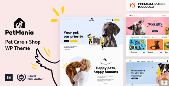 PetMania - Pet Care Shop Ecommerce WordPress Theme - WooCommerce eCommerce