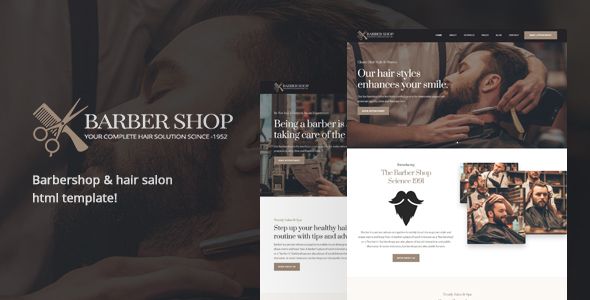 BarberShop & Hair Salon HTML Template by DynamicLayers | ThemeForest