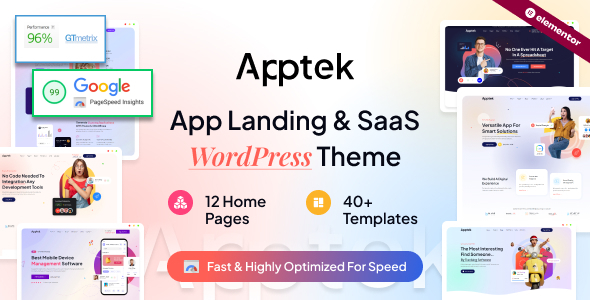 Apptek - App & SaaS Theme - Software Technology