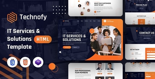 Technofy | IT Services & Solutions HTML Template - Technology Site Templates