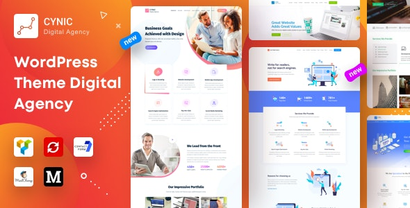 Cynic Digital Agency WordPress Theme - Technology WordPress