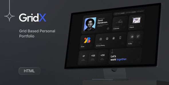Gridx - Personal Portfolio HTML - Portfolio Creative