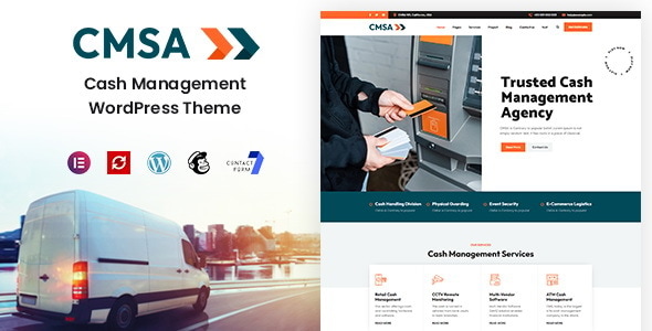 CMSA - Cash Management WordPress Theme - Business Corporate