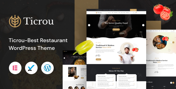Ticrou - Restaurant WordPress Theme - Food Retail
