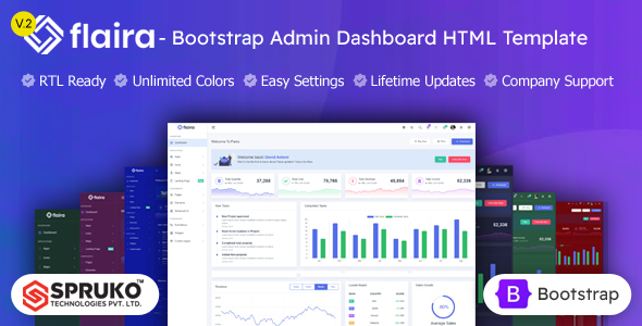 Flaira – Bootstrap Admin Dashboard HTML Template - Admin Templates Site Templates