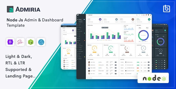 Admiria - Node Js Admin & Dashboard Template - Admin Templates Site Templates